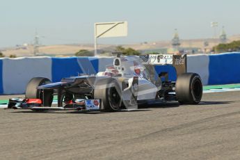 © 2012 Octane Photographic Ltd. Jerez Winter Test Day 1 - Tuesday 7th February 2012. Sauber C31 - Kamui Kobayashi. Digital Ref : 0217lw7d4246