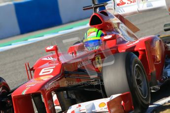 © 2012 Octane Photographic Ltd. Jerez Winter Test Day 1 - Tuesday 7th February 2012. Ferrari F2012 - Felipe Massa. Digital Ref : 0217lw7d4269