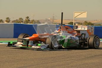 © 2012 Octane Photographic Ltd. Jerez Winter Test Day 1 - Tuesday 7th February 2012. Force India VJM05 - Paul di Resta. Digital Ref : 0217lw7d4281