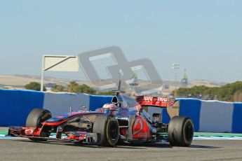 © 2012 Octane Photographic Ltd. Jerez Winter Test Day 1 - Tuesday 7th February 2012. McLaren MP4/27 - Jenson Button. Digital Ref : 0217lw7d4334