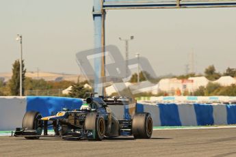 © 2012 Octane Photographic Ltd. Jerez Winter Test Day 1 - Tuesday 7th February 2012. Caterham CT01 - Heikki Kovalainen. Digital Ref : 0217lw7d4341
