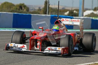 © 2012 Octane Photographic Ltd. Jerez Winter Test Day 1 - Tuesday 7th February 2012. Ferrari F2012 - Felipe Massa. Digital Ref : 0217lw7d4373