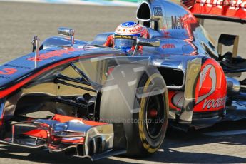 © 2012 Octane Photographic Ltd. Jerez Winter Test Day 1 - Tuesday 7th February 2012. McLaren MP4/27 - Jenson Button. Digital Ref : 0217lw7d4491