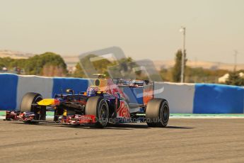 © 2012 Octane Photographic Ltd. Jerez Winter Test Day 1 - Tuesday 7th February 2012. Red Bull RB8 - Mark Webber. Digital Ref : 0217lw7d4501