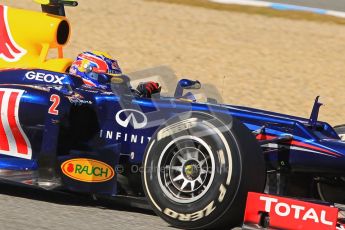 © 2012 Octane Photographic Ltd. Jerez Winter Test Day 1 - Tuesday 7th February 2012. Red Bull RB8 - Mark Webber. Digital Ref : 0217lw7d4534