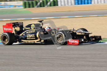 © 2012 Octane Photographic Ltd. Jerez Winter Test Day 1 - Tuesday 7th February 2012. Lotus E20 - Kimi Raikkonen. Digital Ref : 0217lw7d4624