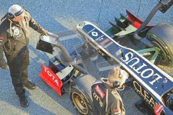 © 2012 Octane Photographic Ltd. Jerez Winter Test Day 2 - Wednesday 8th February 2012. Lotus E20 - Kimi Raikkonen. Digital Ref :  0218lw1d4977