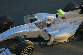 © 2012 Octane Photographic Ltd. Jerez Winter Test Day 2 - Wednesday 8th February 2012. HRT F111 - Pedro de la Rosa. Digital Ref : 0218lw1d5007