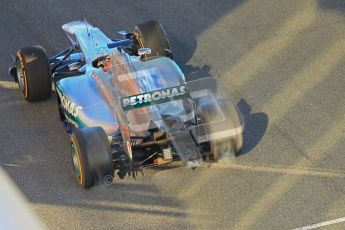 © 2012 Octane Photographic Ltd. Jerez Winter Test Day 2 - Wednesday 8th February 2012. Mercedes MGP W02 - Michael Schumacher. Digital Ref : 0218lw1d5048