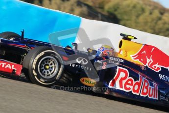 © 2012 Octane Photographic Ltd. Jerez Winter Test Day 2 - Wednesday 8th February 2012. Red Bull RB8 - Mark Webber. Digital Ref : 0218lw1d5257