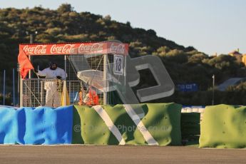 © 2012 Octane Photographic Ltd. Jerez Winter Test Day 2 - Wednesday 8th February 2012. Atmosphere - Red Flagged. Digital Ref : 0218lw1d5335