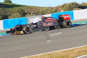 © 2012 Octane Photographic Ltd. Jerez Winter Test Day 2 - Wednesday 8th February 2012. Toro Rosso STR7 - Daniel Ricciardo. Digital Ref : 0218lw1d5399