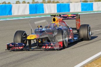 © 2012 Octane Photographic Ltd. Jerez Winter Test Day 2 - Wednesday 8th February 2012. Red Bull RB8 - Mark Webber. Digital Ref : 0218lw1d5434