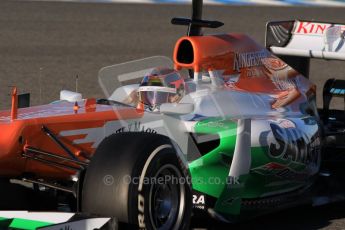 © 2012 Octane Photographic Ltd. Jerez Winter Test Day 2 - Wednesday 8th February 2012. Force India VJM05 - Jules Bianchi. Digital Ref : 0218lw1d5459
