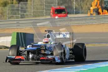 © 2012 Octane Photographic Ltd. Jerez Winter Test Day 2 - Wednesday 8th February 2012. Sauber C31 - Sergio Perez. Digital Ref : 0218lw1d5646