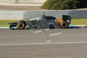 © 2012 Octane Photographic Ltd. Jerez Winter Test Day 2 - Wednesday 8th February 2012. Caterham CT01 - Heikki Kovalainen. Digital Ref : 0218lw1d5824