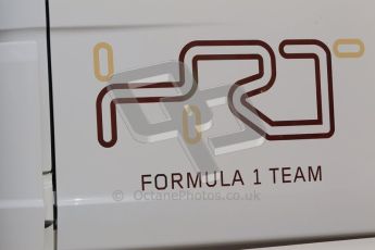 © 2012 Octane Photographic Ltd. Jerez Winter Test Day 2 - Wednesday 8th February 2012. HRT team sign. Digital Ref : 0218lw1d6067