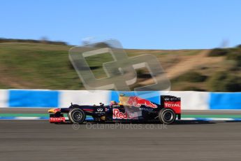 © 2012 Octane Photographic Ltd. Jerez Winter Test Day 2 - Wednesday 8th February 2012. Red Bull RB8 - Mark Webber. Digital Ref : 0218lw7d3535