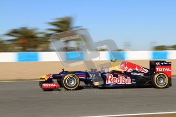 © 2012 Octane Photographic Ltd. Jerez Winter Test Day 2 - Wednesday 8th February 2012. Red Bull RB8 - Mark Webber. Digital Ref : 0218lw7d3759