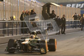© 2012 Octane Photographic Ltd. Jerez Winter Test Day 3 - Thursday 9th February 2012. Caterham CT01 - Giedo van der Garde. Digital Ref : 0219lw1d6100