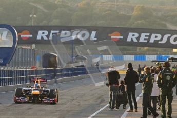 © 2012 Octane Photographic Ltd. Jerez Winter Test Day 3 - Thursday 9th February 2012. Red Bull RB8 - Sebastian Vettel. Digital Ref : 0219lw1d6118