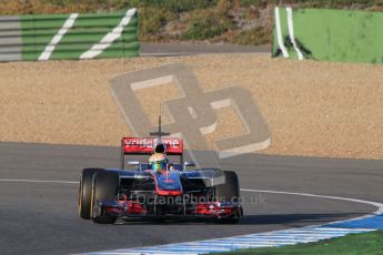 © 2012 Octane Photographic Ltd. Jerez Winter Test Day 3 - Thursday 9th February 2012. McLaren MP4/27 - Lewis Hamilton. Digital Ref : 0219lw1d6525