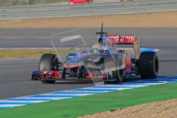 © 2012 Octane Photographic Ltd. Jerez Winter Test Day 3 - Thursday 9th February 2012. McLaren MP4/27 - Lewis Hamilton. Digital Ref : 0219lw1d6534
