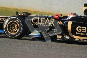 © 2012 Octane Photographic Ltd. Jerez Winter Test Day 3 - Thursday 9th February 2012. Lotus E20 - Romain Grosjean. Digital Ref : 0219lw1d6858