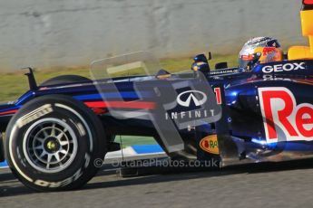 © 2012 Octane Photographic Ltd. Jerez Winter Test Day 3 - Thursday 9th February 2012. Red Bull RB8 - Sebastian Vettel. Digital Ref : 0219lw1d6935