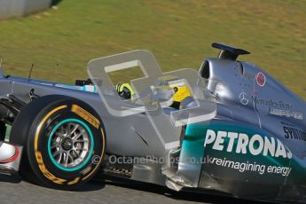© 2012 Octane Photographic Ltd. Jerez Winter Test Day 3 - Thursday 9th February 2012. Mercedes MGP W02 - Nico Rosberg. Digital Ref : 0219lw1d7093