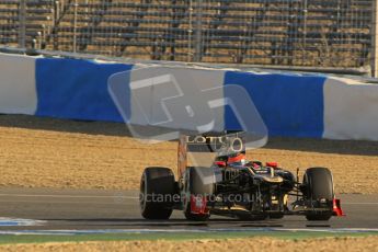 © 2012 Octane Photographic Ltd. Jerez Winter Test Day 3 - Thursday 9th February 2012. Lotus E20 - Romain Grosjean. Digital Ref : 0219lw1d7127