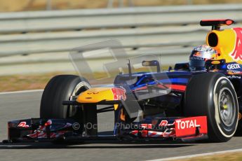 © 2012 Octane Photographic Ltd. Jerez Winter Test Day 3 - Thursday 9th February 2012. Red Bull RB8 - Sebastian Vettel. Digital Ref : 0219lw1d7618