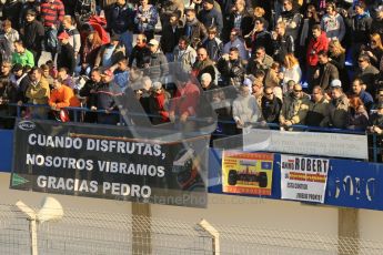 © 2012 Octane Photographic Ltd. Jerez Winter Test Day 3 - Thursday 9th February 2012. Crowds - de la Rosa and Kubica fans. Digital Ref : 0219lw1d7685