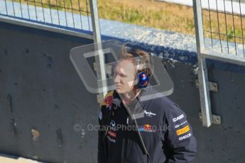 © 2012 Octane Photographic Ltd. Jerez Winter Test Day 3 - Thursday 9th February 2012. Red Bull - Christian Horner. Digital Ref : 0219lw1d7775
