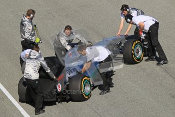 © 2012 Octane Photographic Ltd. Jerez Winter Test Day 3 - Thursday 9th February 2012. Mercedes MGP W02 - Nico Rosberg. Digital Ref : 0219lw1d7890