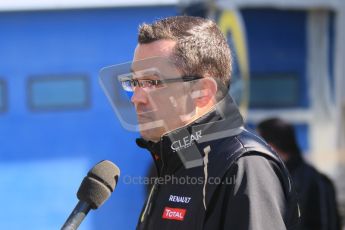 © 2012 Octane Photographic Ltd. Jerez Winter Test Day 3 - Thursday 9th February 2012. Lotus - Eric Boullier. Digital Ref : 0219lw1d7892