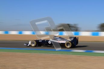 © 2012 Octane Photographic Ltd. Jerez Winter Test Day 3 - Thursday 9th February 2012. Williams FW34 - Bruno Senna. Digital Ref : 0219lw7d3821
