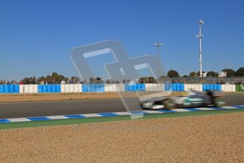 © 2012 Octane Photographic Ltd. Jerez Winter Test Day 3 - Thursday 9th February 2012. Mercedes MGP W02 - Nico Rosberg. Digital Ref : 0219lw7d3870