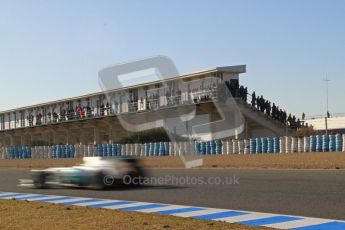 © 2012 Octane Photographic Ltd. Jerez Winter Test Day 3 - Thursday 9th February 2012. Mercedes MGP W02 - Nico Rosberg. Digital Ref : 0219lw7d3940