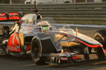 © 2012 Octane Photographic Ltd. Jerez Winter Test Day 4 - Friday 10th February 2012. McLaren MP4/27 - Lewis Hamilton. Digital Ref : 0221lw1d8043
