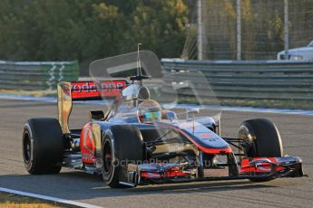 © 2012 Octane Photographic Ltd. Jerez Winter Test Day 4 - Friday 10th February 2012. McLaren MP4/27 - Lewis Hamilton. Digital Ref : 0221lw1d8093