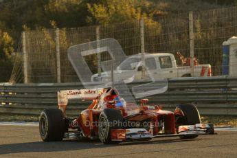© 2012 Octane Photographic Ltd. Jerez Winter Test Day 4 - Friday 10th February 2012. Ferrari F2012 - Fernando Alonso. Digital Ref : 0221lw1d8105