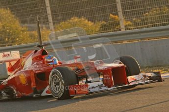 © 2012 Octane Photographic Ltd. Jerez Winter Test Day 4 - Friday 10th February 2012. Ferrari F2012 - Fernando Alonso. Digital Ref : 0221lw1d8107