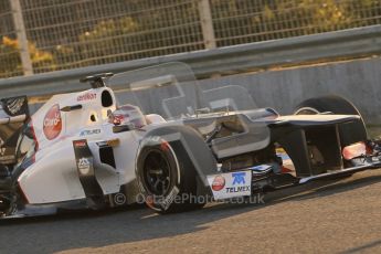 © 2012 Octane Photographic Ltd. Jerez Winter Test Day 4 - Friday 10th February 2012. Sauber C31 - Kamui Kobayashi. Digital Ref :  0221lw1d8118