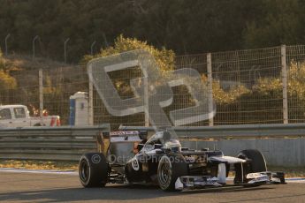 © 2012 Octane Photographic Ltd. Jerez Winter Test Day 4 - Friday 10th February 2012. Williams FW34 - Bruno Senna. Digital Ref :  0221lw1d8124