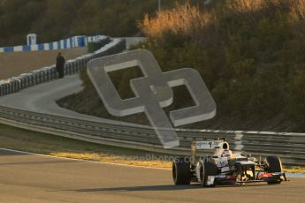 © 2012 Octane Photographic Ltd. Jerez Winter Test Day 4 - Friday 10th February 2012. Sauber C31 - Kamui Kobayashi. Digital Ref : 0221lw1d8219