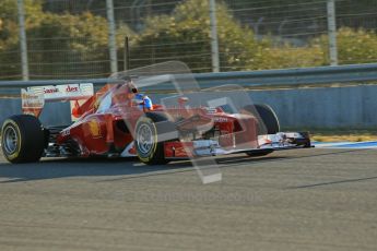 © 2012 Octane Photographic Ltd. Jerez Winter Test Day 4 - Friday 10th February 2012. Ferrari F2012 - Fernando Alonso. Digital Ref : 0221lw1d8238