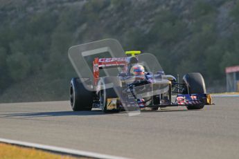 © 2012 Octane Photographic Ltd. Jerez Winter Test Day 4 - Friday 10th February 2012. Toro Rosso STR7 - Jean-Eric Vergne. Digital Ref : 0221lw1d8555