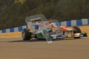 © 2012 Octane Photographic Ltd. Jerez Winter Test Day 4 - Friday 10th February 2012. Force India VJM05 - Nico Hulkenberg. Digital Ref : 0221lw1d8596