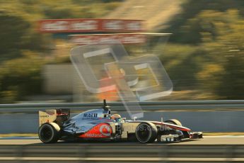 © 2012 Octane Photographic Ltd. Jerez Winter Test Day 4 - Friday 10th February 2012. McLaren MP4/27 - Lewis Hamilton. Digital Ref : 0221lw1d8930